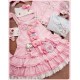 Mademoiselle Pearl Sanrio Hello Kitty Candy Themed Apron Blouse Salopette JSKs and OPs(Reservation/Full Payment Without Shipping)
